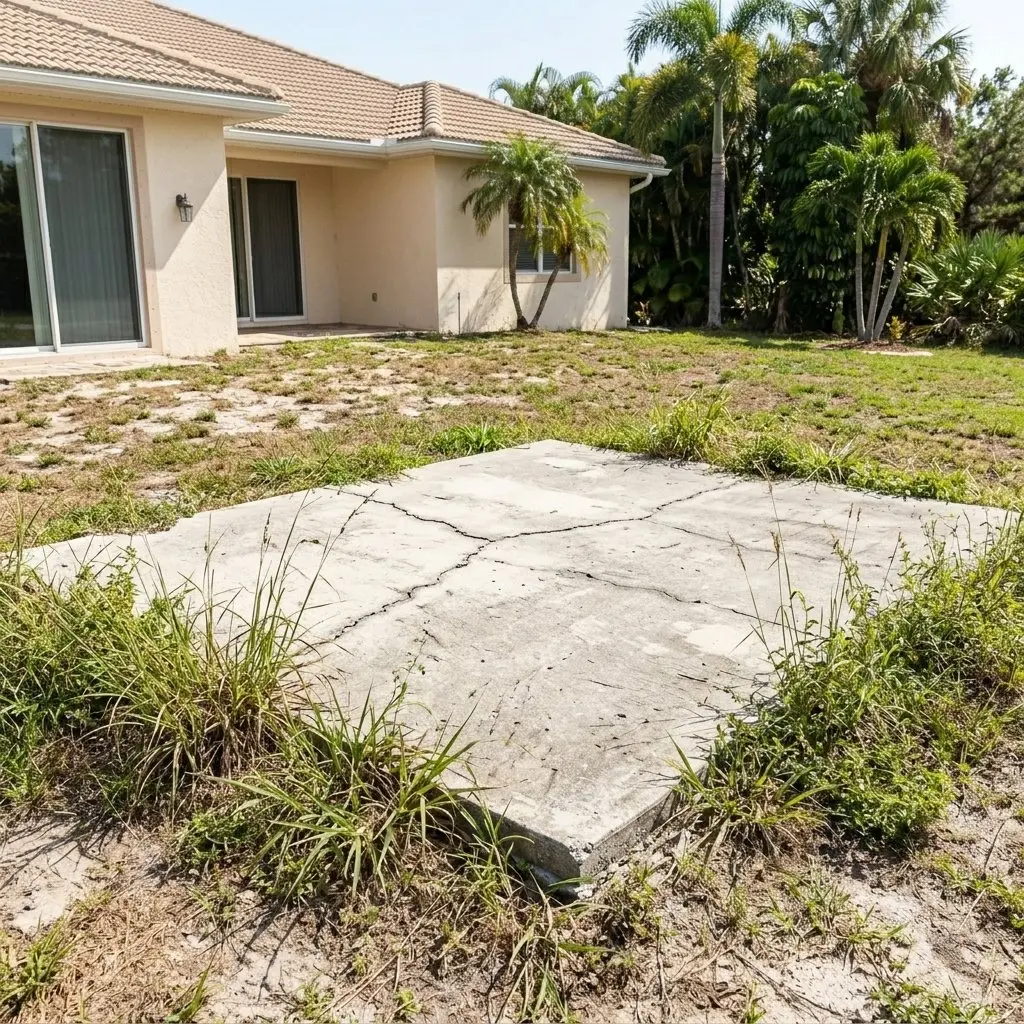 Tarpon Springs deck builder showing composite decking material samples to a homeowner